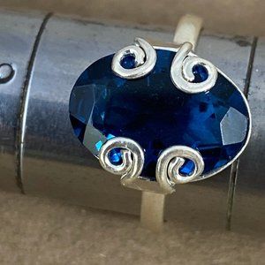Gem Emporium Jewelry - Blue Sapphire 925 Sterling Silver Size 6 Ring Gem Emporium Jewelry - Blue Sapphire 925 Sterling Silver Size 6 Ring